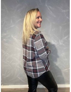 "Beige ternet skjorte til kvinder - TIPPY Collection" 2