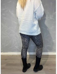 "Brun slange leggings til kvinder - TIPPY Design" 2