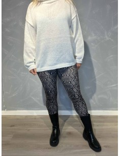 "Brun slange leggings til kvinder - TIPPY Design"