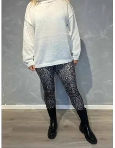 "Brun slange leggings til kvinder - TIPPY Design"