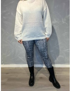 "Grå slange leggings til kvinder - TIPPY Design"