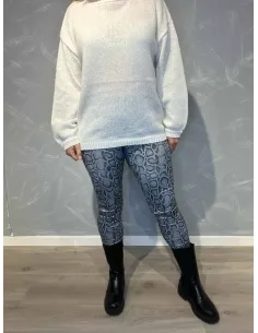 "Grå slange leggings til kvinder - TIPPY Design"