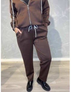 brune casual vige bukser til kvinder – TIPPY Collection