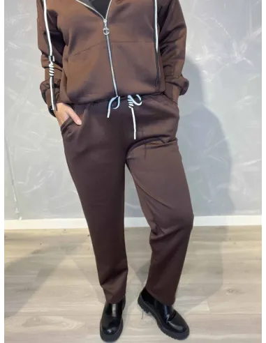 brune casual vige bukser til kvinder – TIPPY Collection