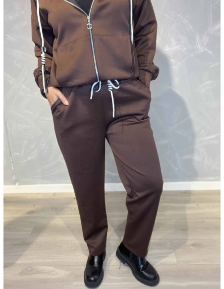 brune casual vige bukser til kvinder – TIPPY Collection