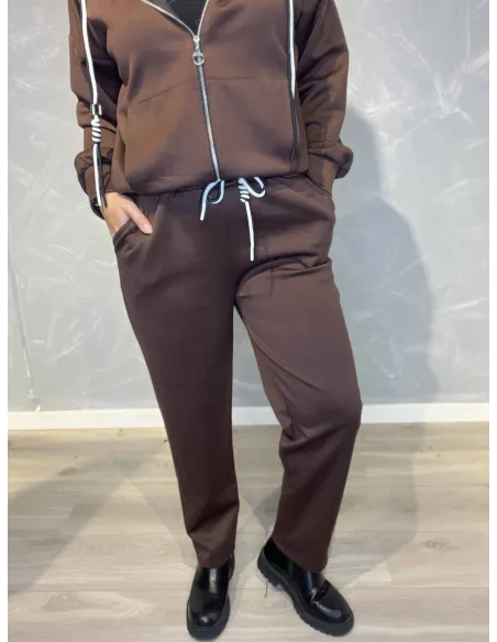 brune casual vige bukser til kvinder – TIPPY Collection