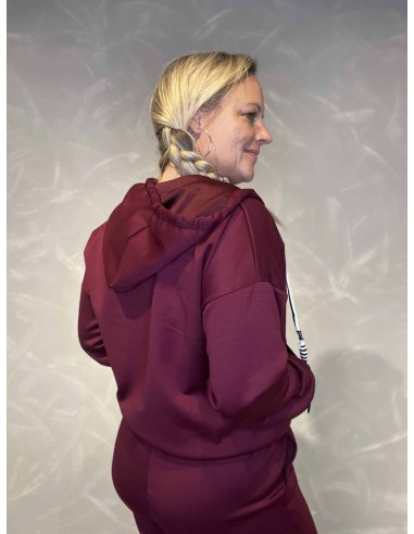 bagside af bordeaux zip hoodie – TIPPY Collection