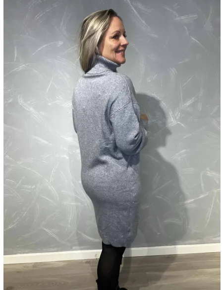 bagside af grå strikkjole – Italian Select