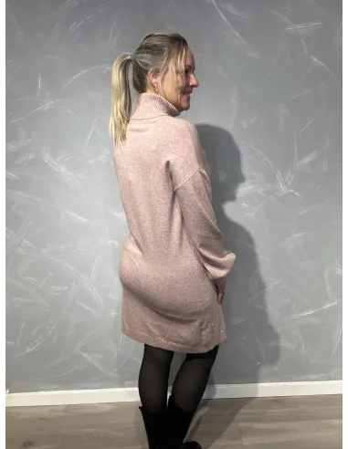 bagsiden af rose strikkjole – Italian Select