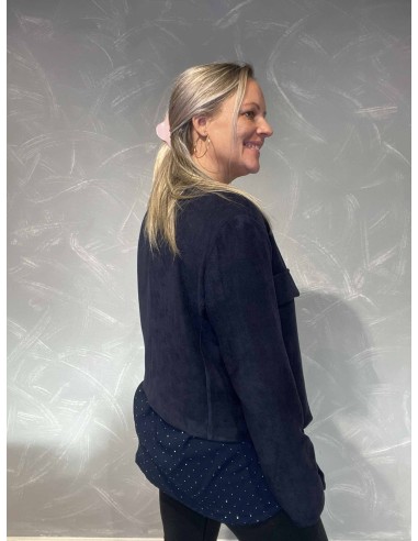 Bagside af navy blazer jakke til kvinder – TIPPY