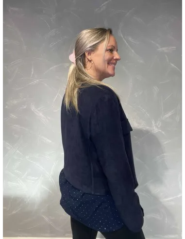 Bagside af navy blazer jakke til kvinder – TIPPY