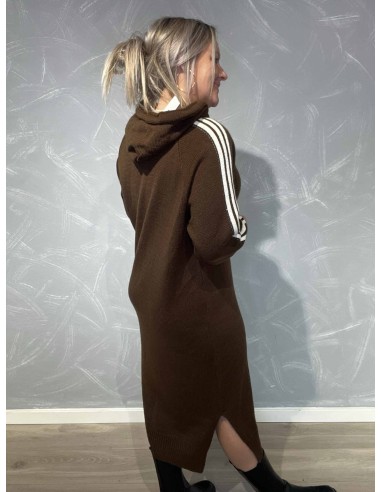 Bagside af coffee strik sweatkjole til kvinder – TIPPY