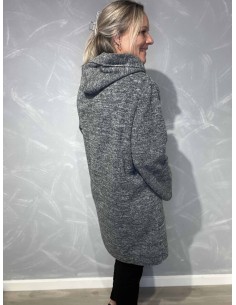 Grå meleret hoodie til kvinder – TIPPY Collection 2
