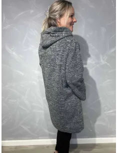 Grå meleret hoodie til kvinder – TIPPY Collection 2