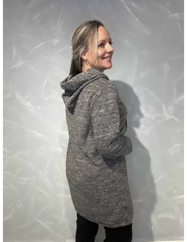 Bagside af rosa meleret hoodie til kvinder – TIPPY