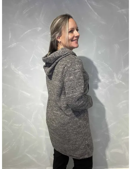 Bagside af rosa meleret hoodie til kvinder – TIPPY