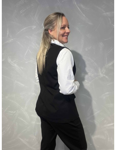 Bagside af sort vest til kvinder – TIPPY