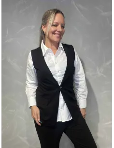 Vest med pyntelommer | Sort | TIPPY 2