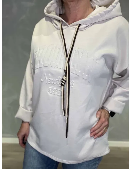 Brooklyn New York print på sand hoodie – TIPPY