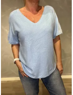 Lys blå let sommer strik til kvinder – TIPPY Italian Select 2