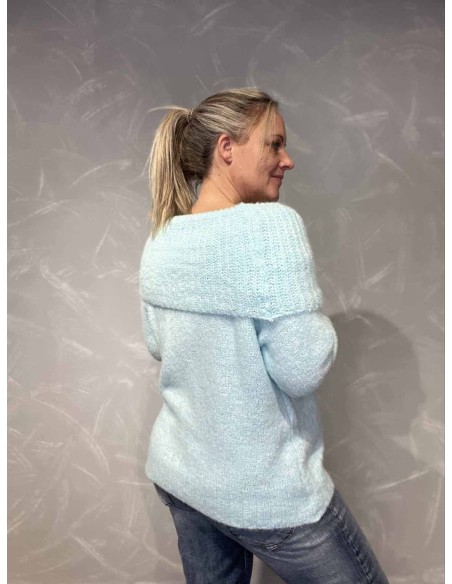 Bagside af mint off shoulder strik til kvinder – TIPPY