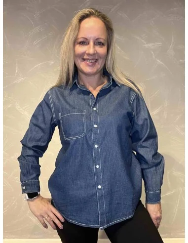 Denim skjorte til kvinder – TIPPY Design