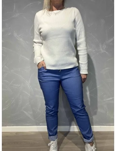 Bukser til kvinder - Med stræk i khaki grøn | TIPPY Collection