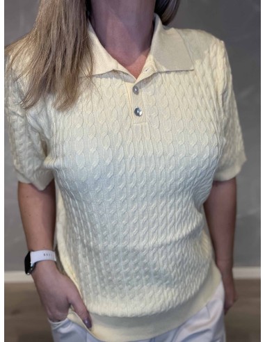 “Nærbillede af kabelstrik på polo – TIPPY
