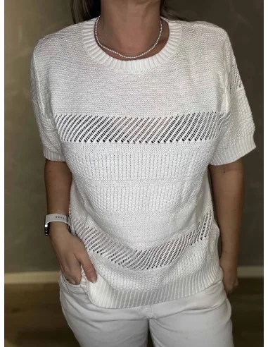 Nærbillede af jacquard strik på strik – TIPPY