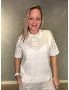 Milk strik polo med krave til kvinder – TIPPY Design