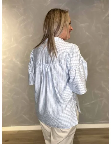 “Bagside af sky bluse til kvinder – TIPPY