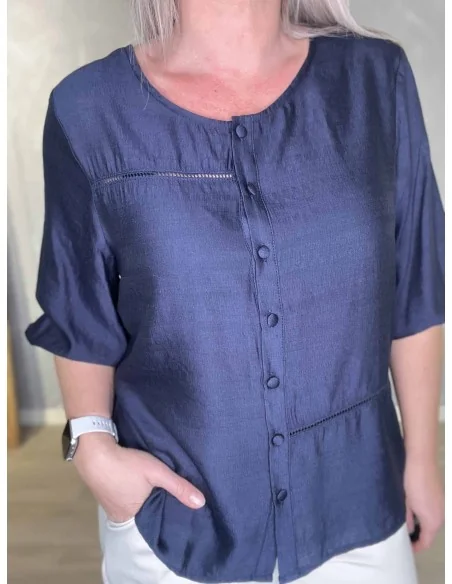 Nærbillede af ballonærmer på skjorte – TIPPY