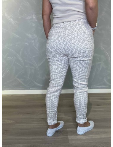 Bagside af beige bukser til kvinder – TIPPY