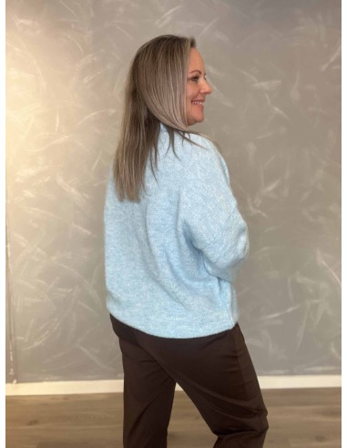 “Bagside af sky strik bluse til kvinder – TIPPY