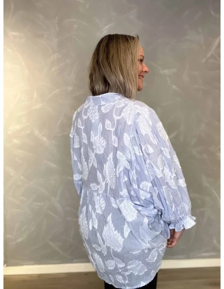 Bagside af sky boheme bluse til kvinder – TIPPY