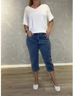 Blå denim knickers 52 cm til kvinder – Design by TIPPY