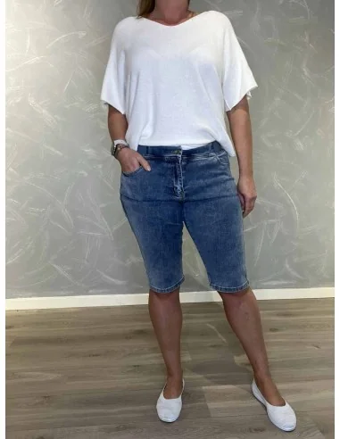 Blå denim knickers med elastiktalje til kvinder – Design by TIPPY