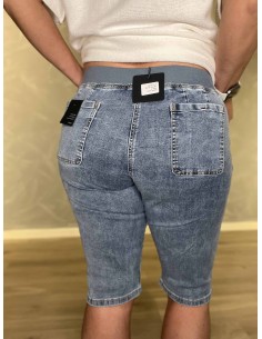 Blå denim knickers med elastiktalje til kvinder – Design by TIPPY 2
