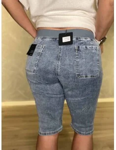 Blå denim knickers med elastiktalje til kvinder – Design by TIPPY 2