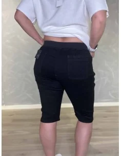 Sort denim denim knickers med elastiktalje til kvinder – Design by TIPPY 2