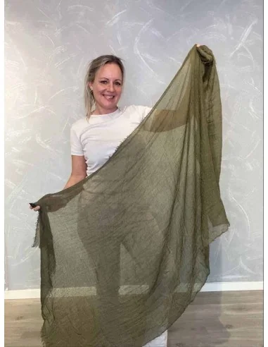 Let vævet struktur på army tørklæde – TIPPY