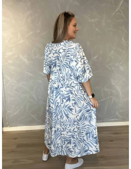 “Bagside af sky maxi kjole til kvinder – TIPPY