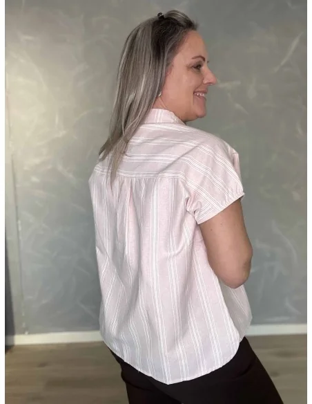 Bagside af rosa skjorte til kvinder – TIPPY