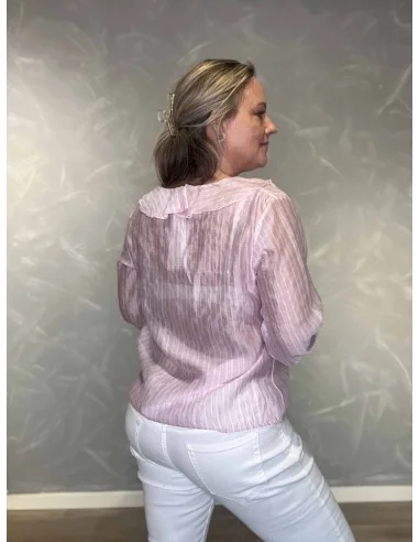 Bagside af rosa bluse til kvinder – TIPPY