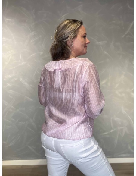 Bagside af rosa bluse til kvinder – TIPPY
