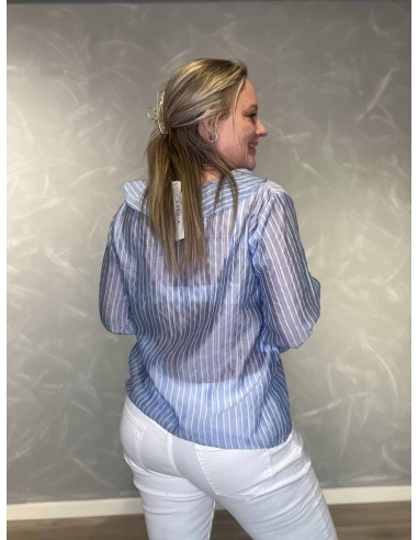 Bagside af sky bluse til kvinder – TIPPY