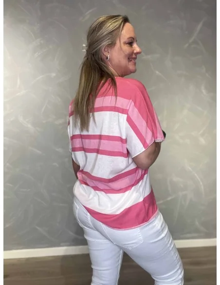 Bagside af rosa bluse til kvinder – TIPPY