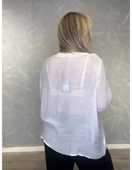 Bagside af milk bluse til kvinder – TIPPY