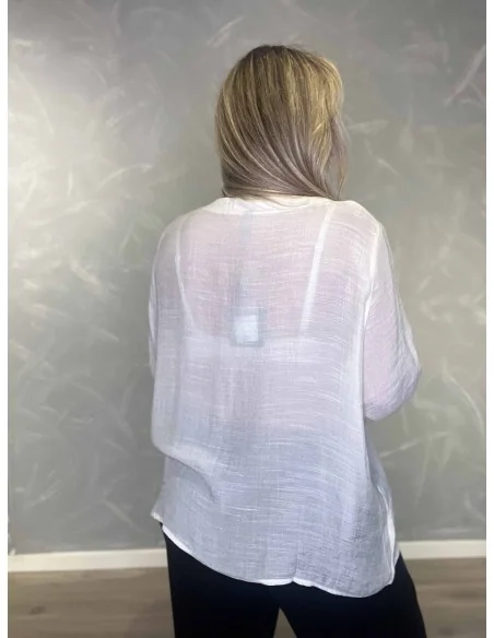Bagside af milk bluse til kvinder – TIPPY