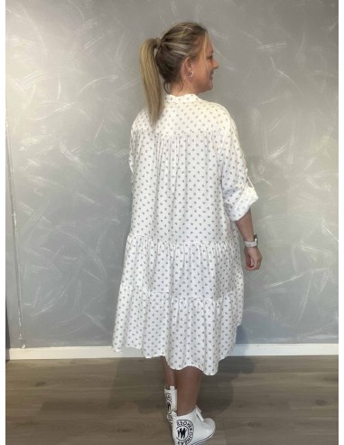 Bagside af hvid kjole til kvinder – TIPPY